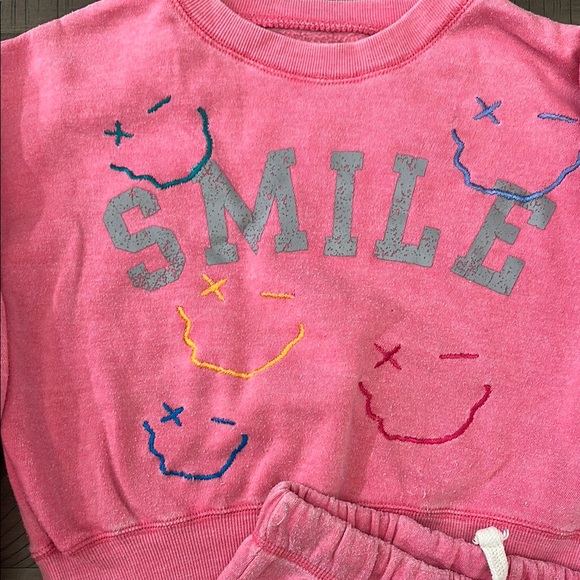 Vintage Havana Kids Pink Smile Matching Set Size 10/12 - Picture 2 of 9